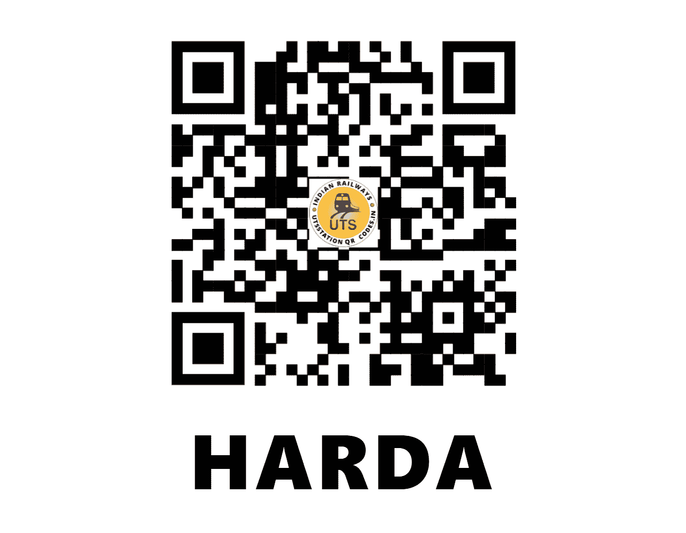 UTS QR Code for HARDA - HD - WC (MADHYA PRADESH)